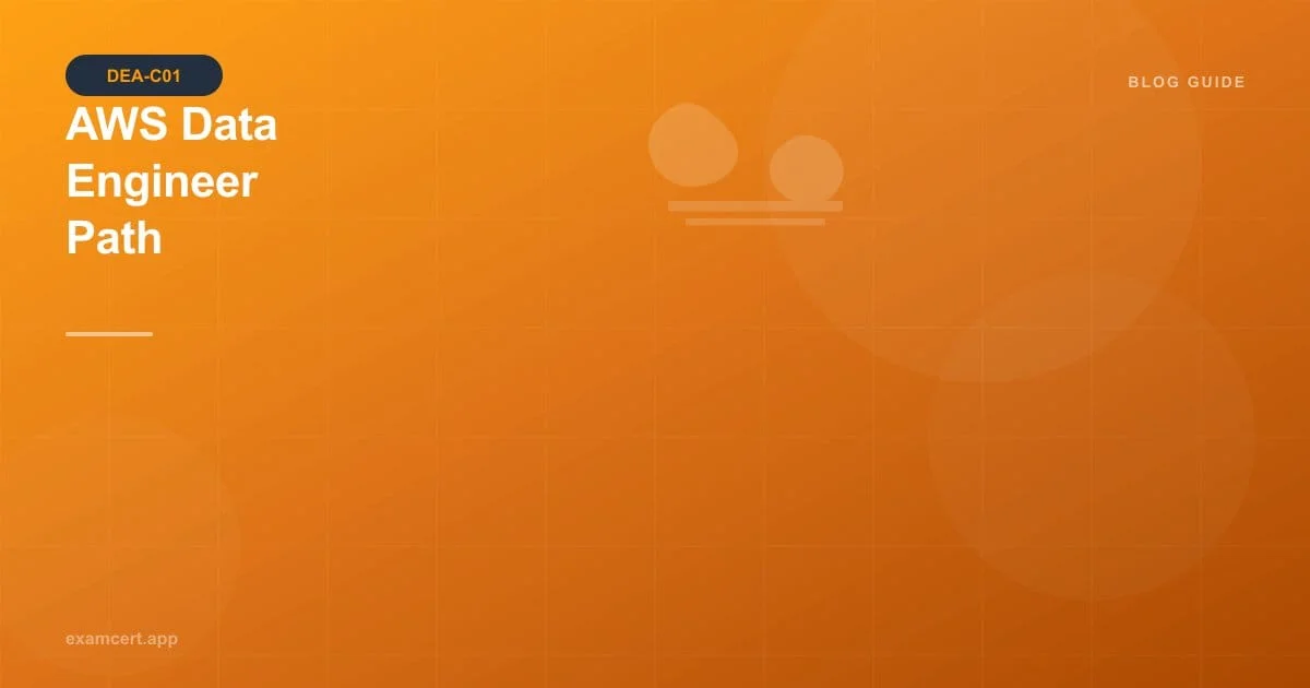 AWS data engineer certification path roadmap with DEA-C01 exam domains and career progression guide