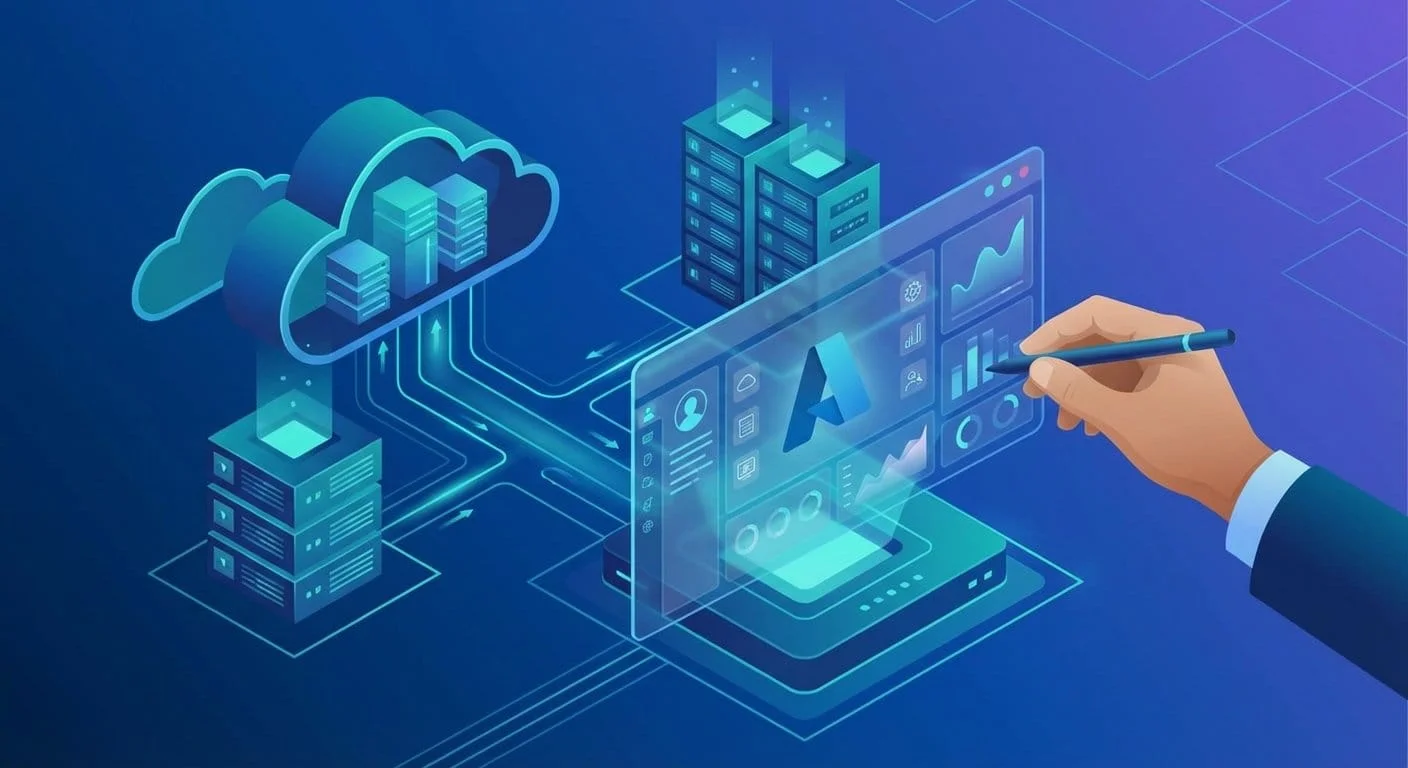 Azure AZ-104 study guide materials and certification badge