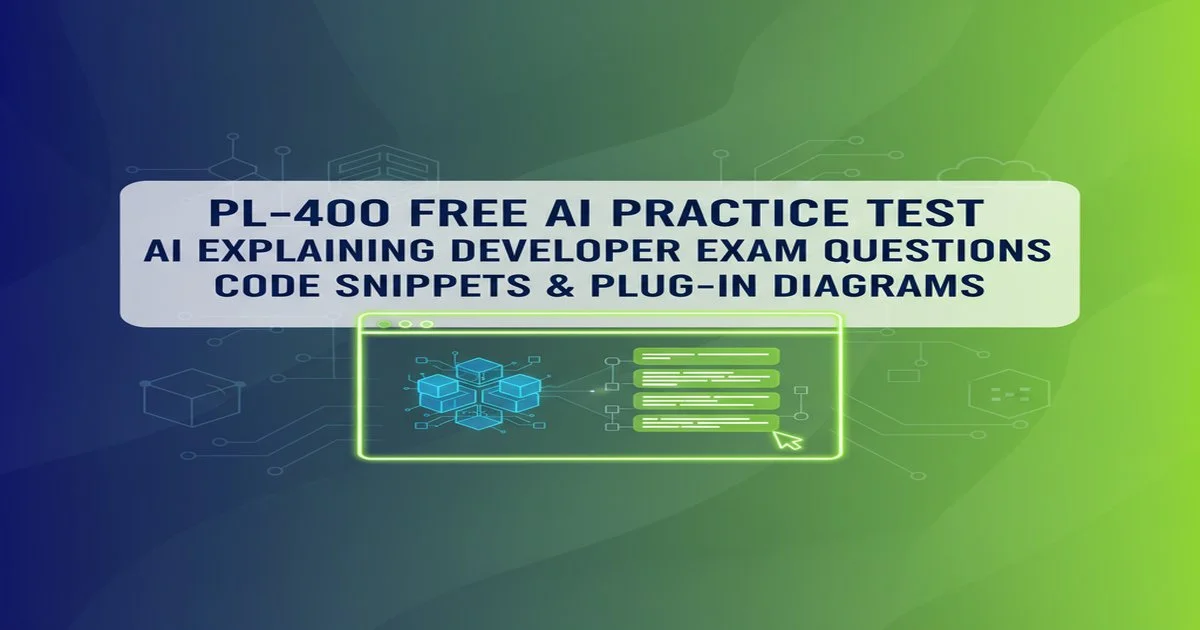 PL-400 Free AI Practice Test (2026)