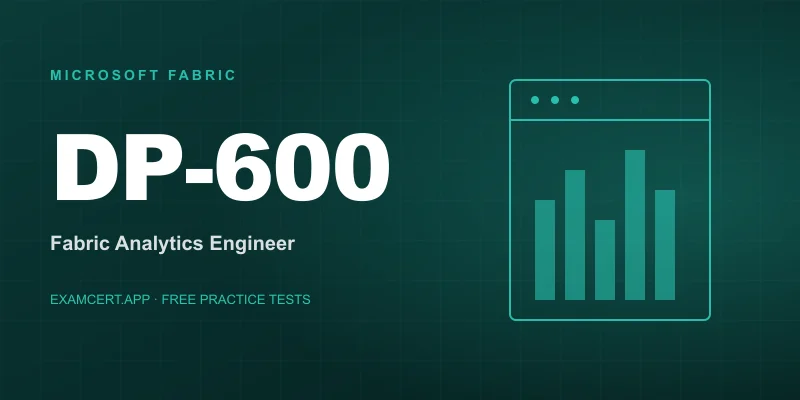 Microsoft Fabric Analytics Engineer (DP-600) exam prep app with practice questions and study materials