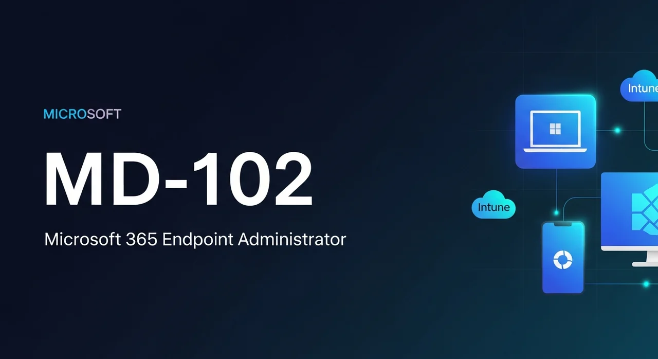 Microsoft 365 Endpoint Administrator (MD-102) exam prep app with practice questions and study materials